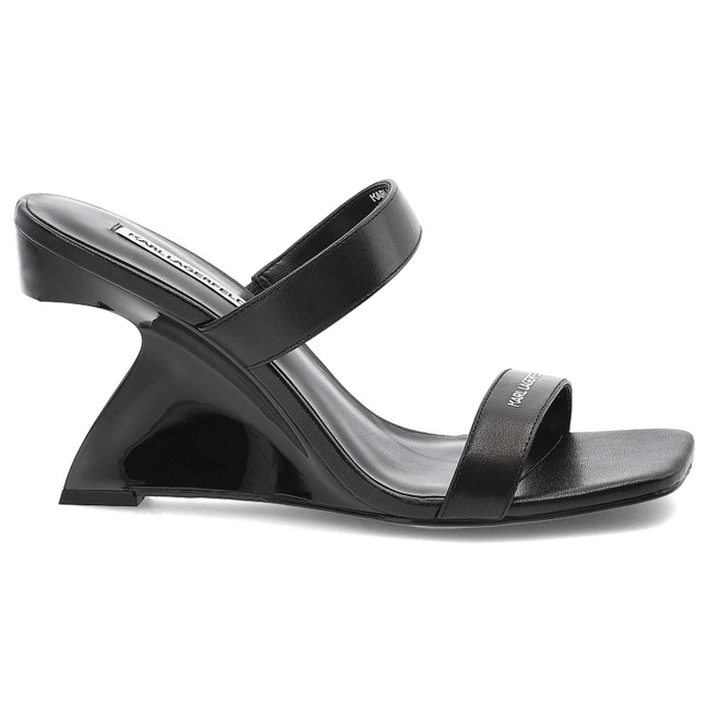 Flip-Flops KARL LAGERFELD - KL34611 000 Black Lthr