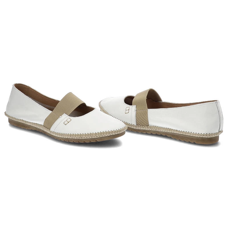Ballerinas SIMEN - 6932 Weiß/W.Beige