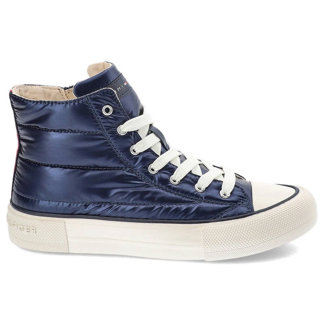 Turnschuhe TOMMY HILFIGER - T3A9-32290-1437800-High Top Lace-Up Sneaker Blue 800