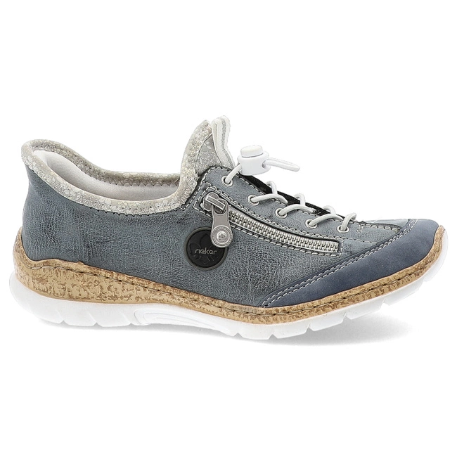 Halbschuhe RIEKER - N42F2-14 Blue